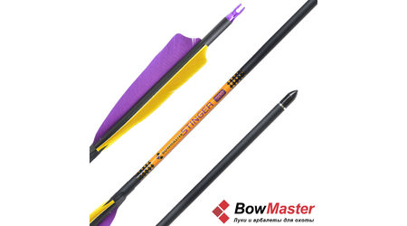 купите Стрела для лука Bowmaster Stinger натуральное оперение 5'' Shield (Боумастер Стингер) в Санкт-Петербурге СПБ