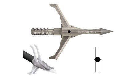 купите Охотничьи наконечники CarbonExpress F-15 Expandable Dual Blade раскрывающиеся, 100 гран, 5 лезвий (3 шт.) в Санкт-Петербурге СПБ