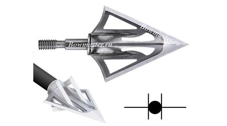 купите Наконечники охотничьи Carbon Express F-15 Fixed Dual Blade фиксированные, 100 и 125 гран, 6 лезвий (3 шт.) в Санкт-Петербурге СПБ