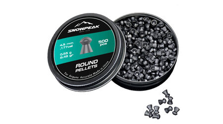 купите Свинцовые пульки для пневматики SnowPeak Round калибр 4.5 мм в Санкт-Петербурге СПБ
