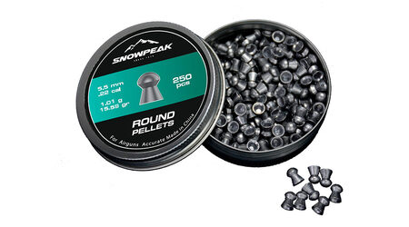 купите Свинцовые пульки для пневматики SnowPeak Round калибр 5.5 мм в Санкт-Петербурге СПБ