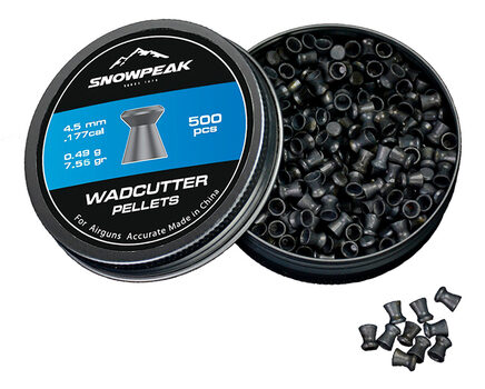 Купите cвинцовые пульки для пневматики SnowPeak WadCutter калибр 4.5 мм в Санкт-Петербурге СПБ в нашем магазине