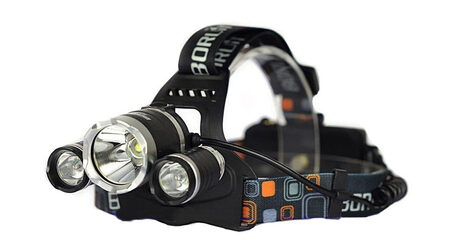 купите Светодиодный налобный фонарь Boruit HL-6633 (Cree XML T6 + 2 Q5) 1800 люмен в Санкт-Петербурге СПБ