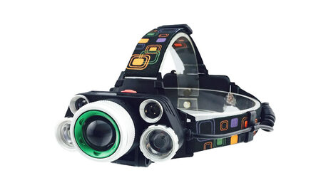 купите Светодиодный налобный фонарь UltraFire HL-8220-5 (Cree XML T6 + 4 XPE) 2300 люмен в Санкт-Петербурге СПБ